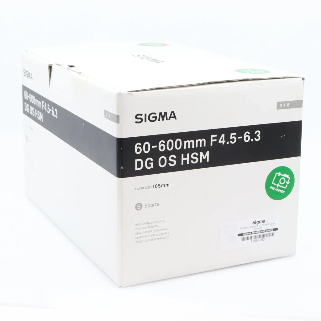Sigma 60-600mm f/4.5-6.3 DG OS HSM Sports Canon EF occasion