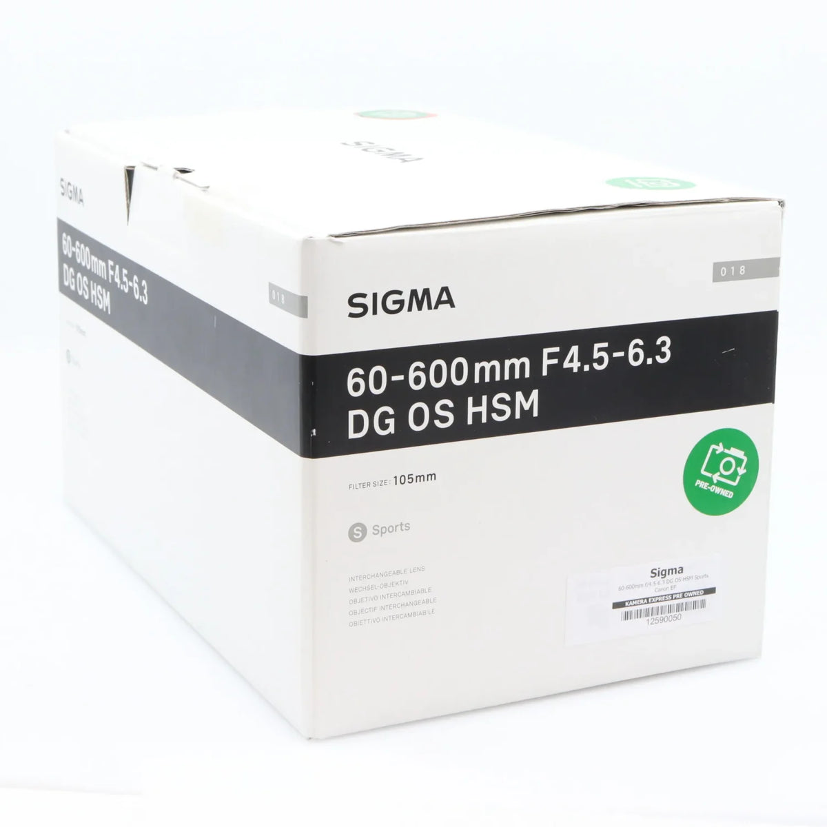 Sigma 60-600mm f/4.5-6.3 DG OS HSM Sports Canon EF occasion