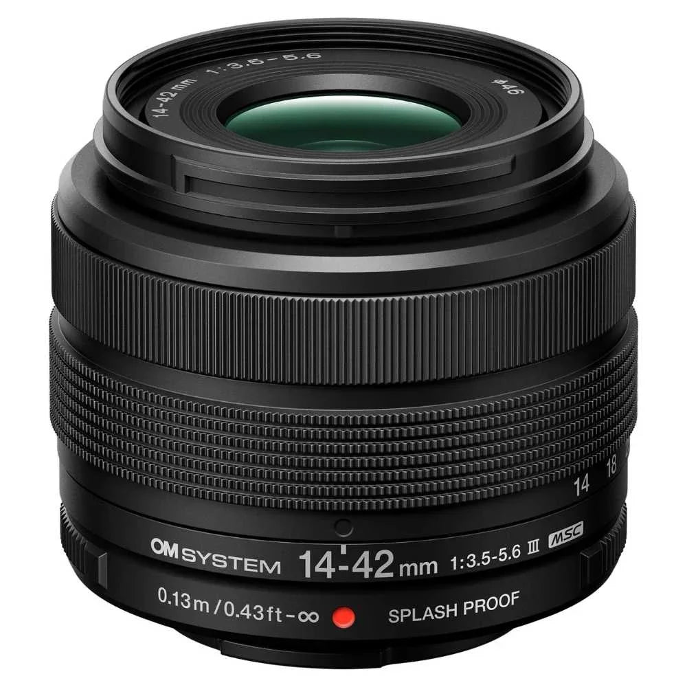 OM SYSTEM PEN zwart + 14-42mm III