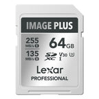 Lexar Image Plus 64GB SDXC UHS-I V30 -  R255/W135 MB/s
