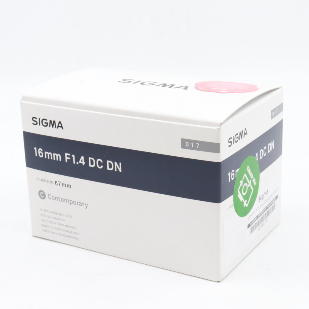 Sigma 16mm f/1.4 DC DN Contemporary Sony E occasion