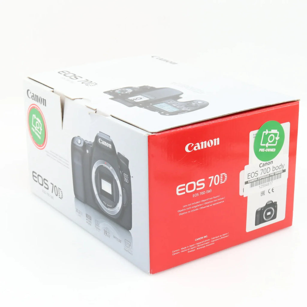 Canon EOS 70D body used