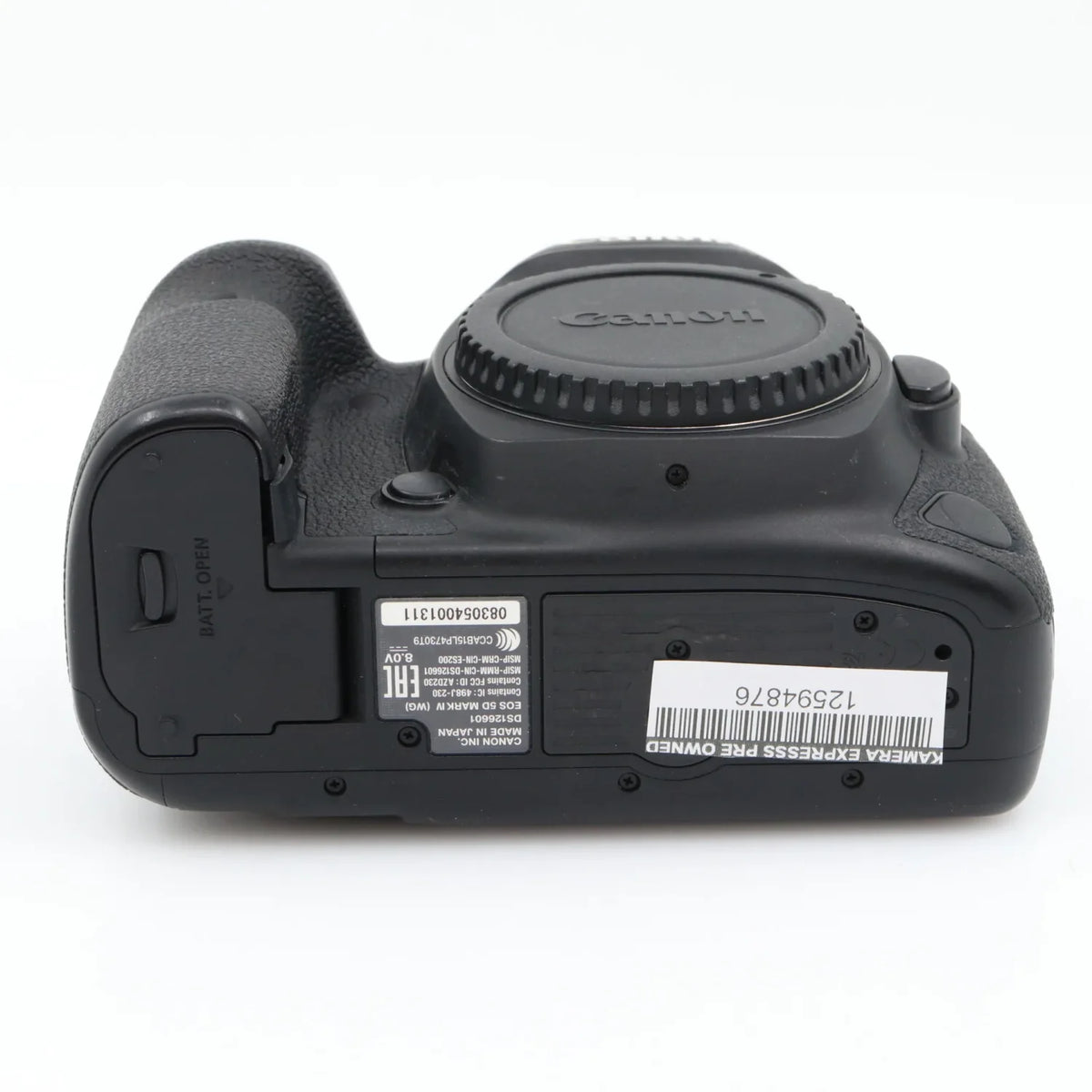 Canon EOS 5D Mark IV body used