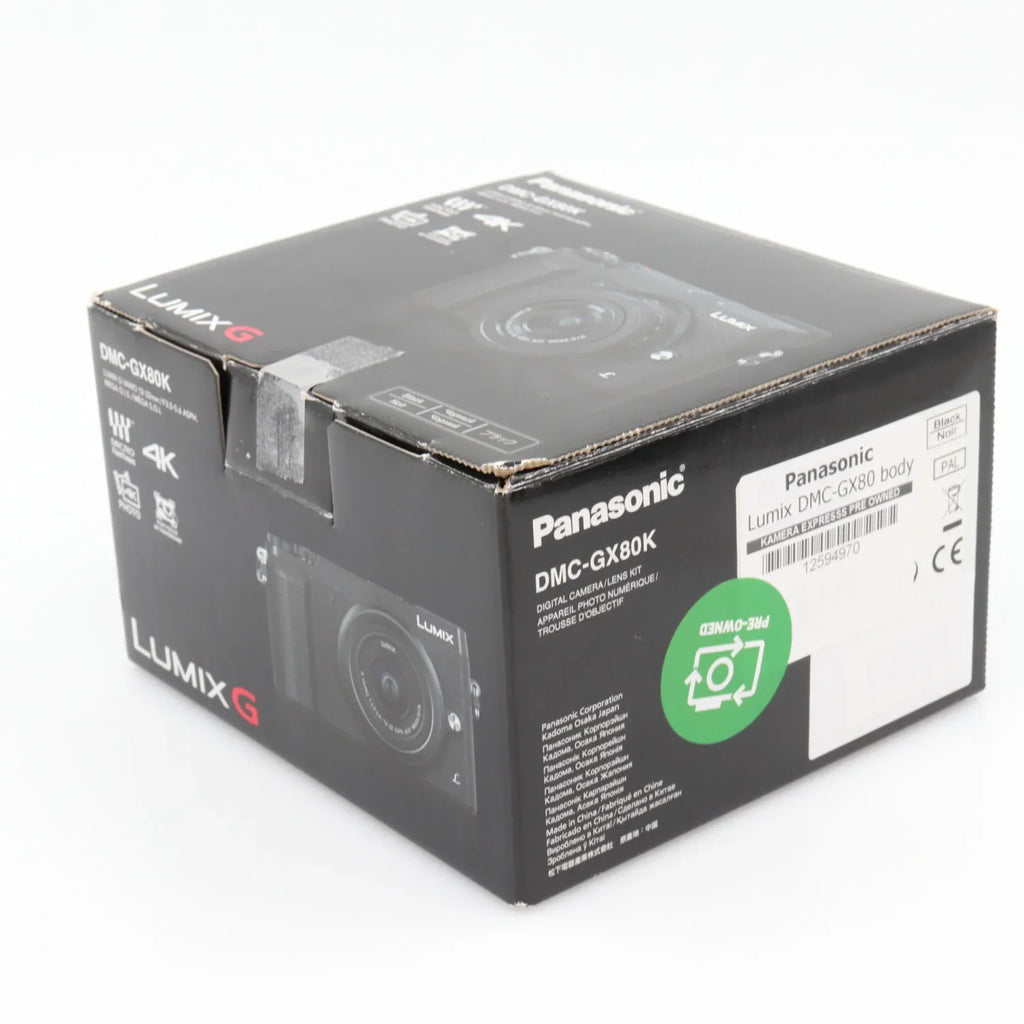 Panasonic Lumix DMC-GX80 body used