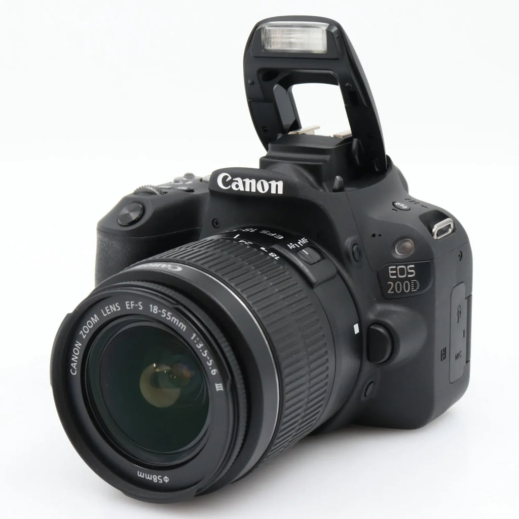 Canon EOS 200D + Canon EF-S 18-55mm f/3.5-5.6 III used