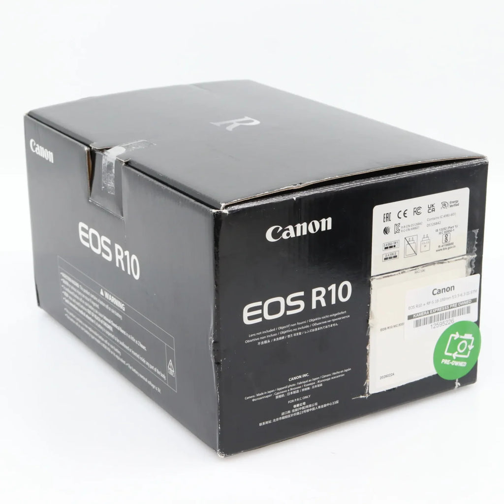 Canon EOS R10 + RF-S 18-150mm f/3.5-6.3 IS STM used