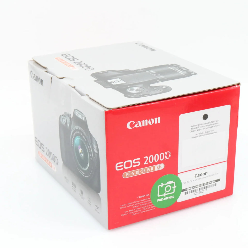Canon EOS 2000D + EF-S 18-55mm f/3.5-5.6 IS II occasion