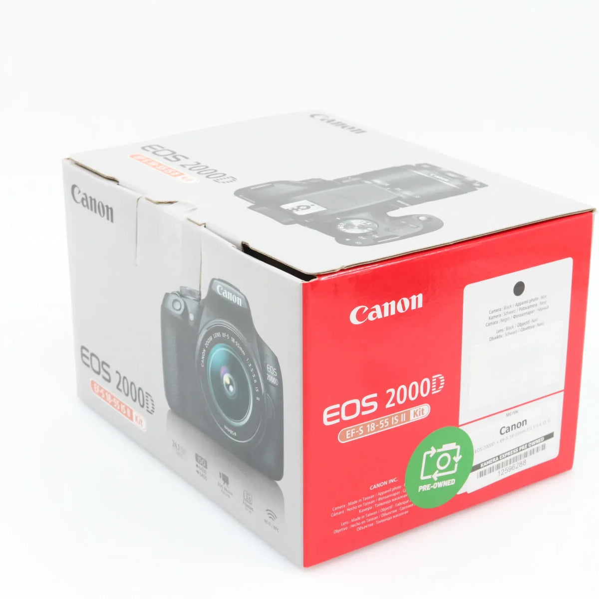 Canon EOS 2000D + EF-S 18-55mm f/3.5-5.6 IS II used