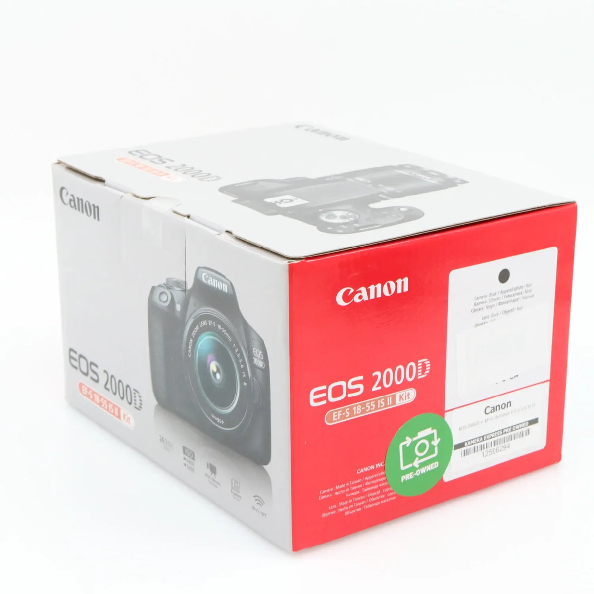 Canon EOS 2000D + EF-S 18-55mm f/3.5-5.6 IS II occasion