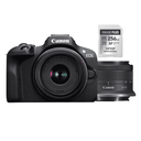 Canon EOS R100 + RF-S 18-45mm IS STM + Lexar 256 GB SD-kaart 