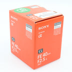 Sony FE 40mm f/2.5 G used