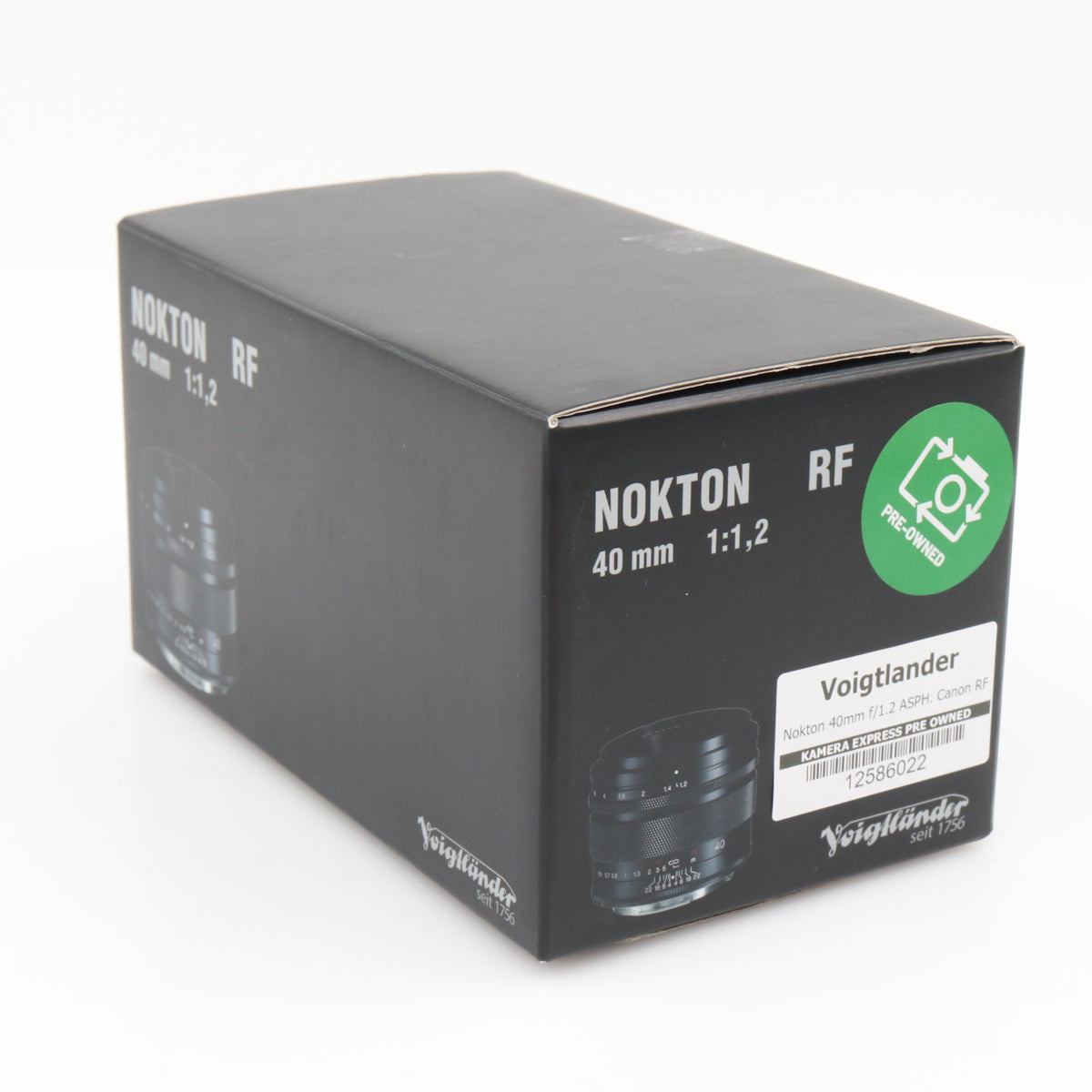Voigtlander Nokton 40mm f/1.2 ASPH. Canon RF occasion