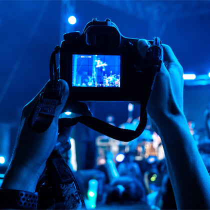Retouche photo événementielle avec éclairage LED