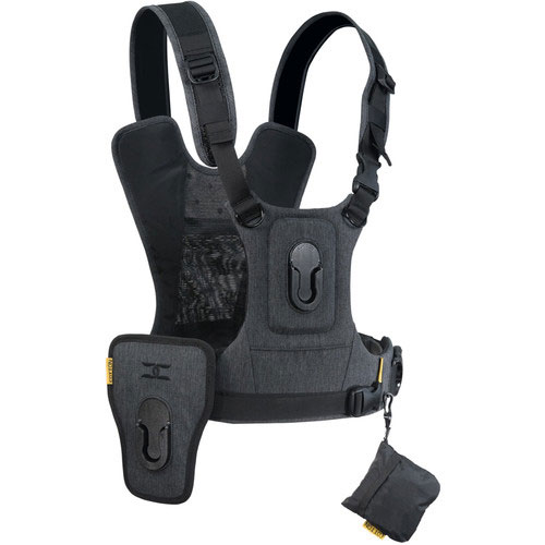 Cotton Carrier Camera Vest für 2 camera's mit Hüftholster
