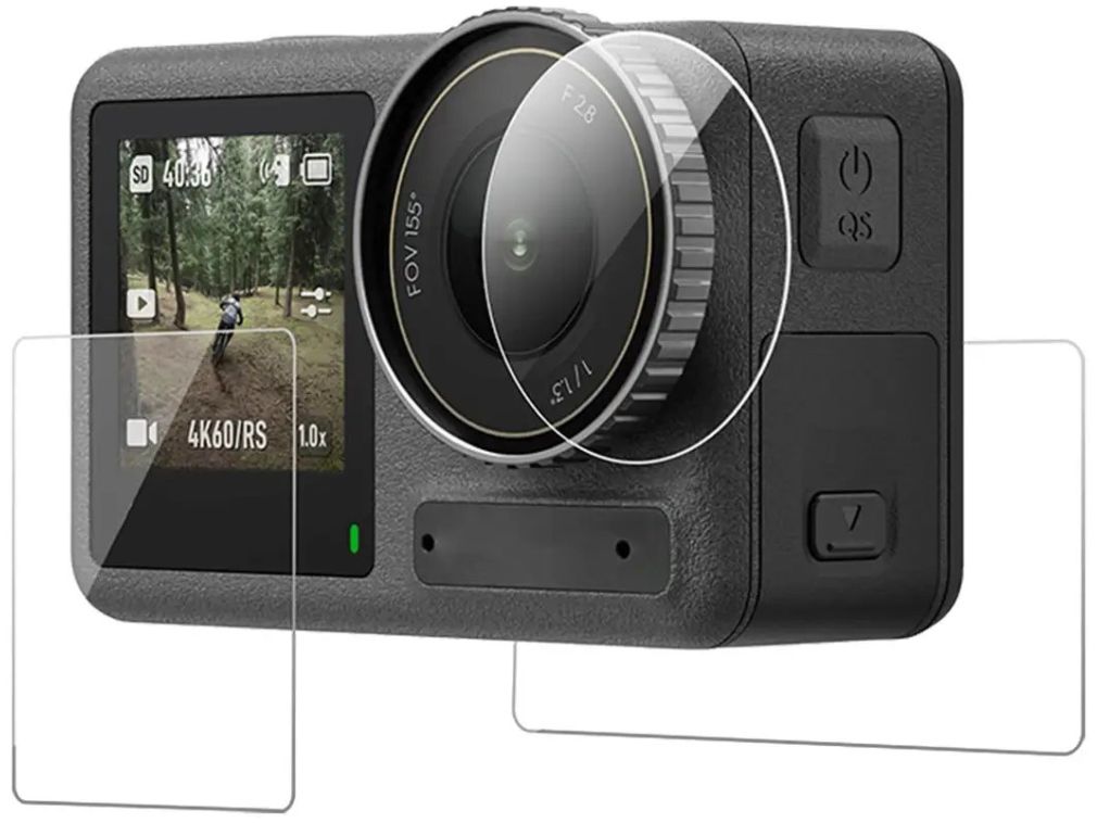 Telesin Displayschutzfolien-Set Glas DJI Osmo Action 5 - passend für Gehäuse
