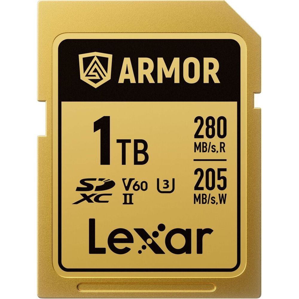 Lexar Professional Gold Armor SD-Karte UHS-II V60 R280/W210 MB/s IP68 – 1TB