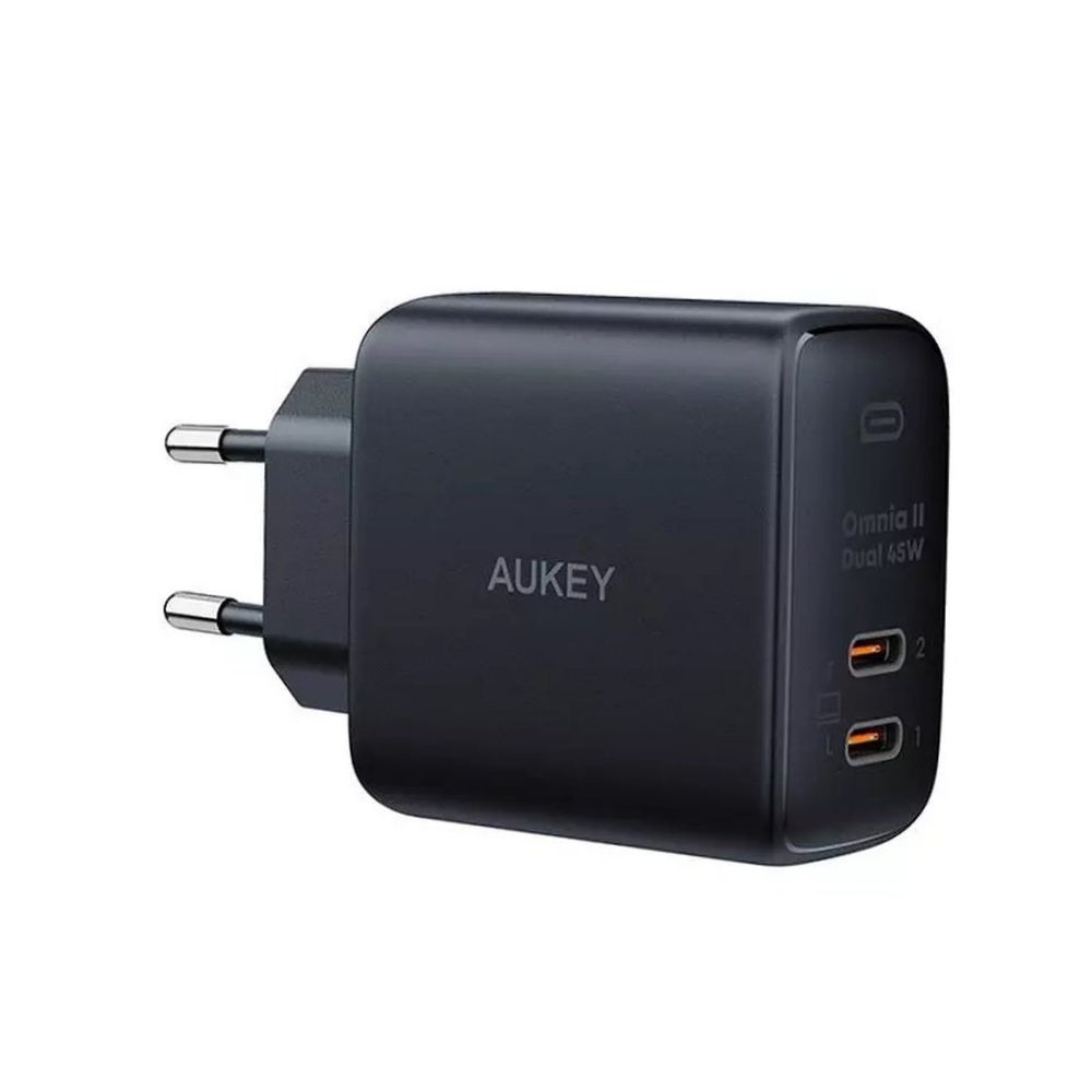 Aukey Dual-Port 45W PD Wall Charger mit GaN Power Tech