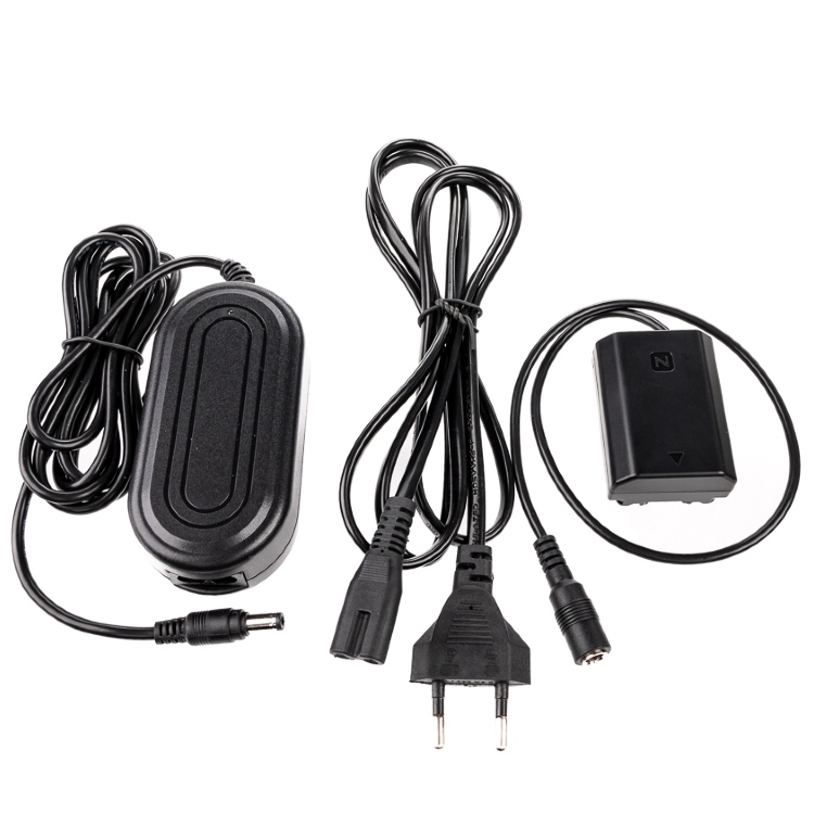 Caruba Sony NP-FZ100 Full Decoding Dummy Batterij + AC-PW20 Voedingsadapter (VS standaard)