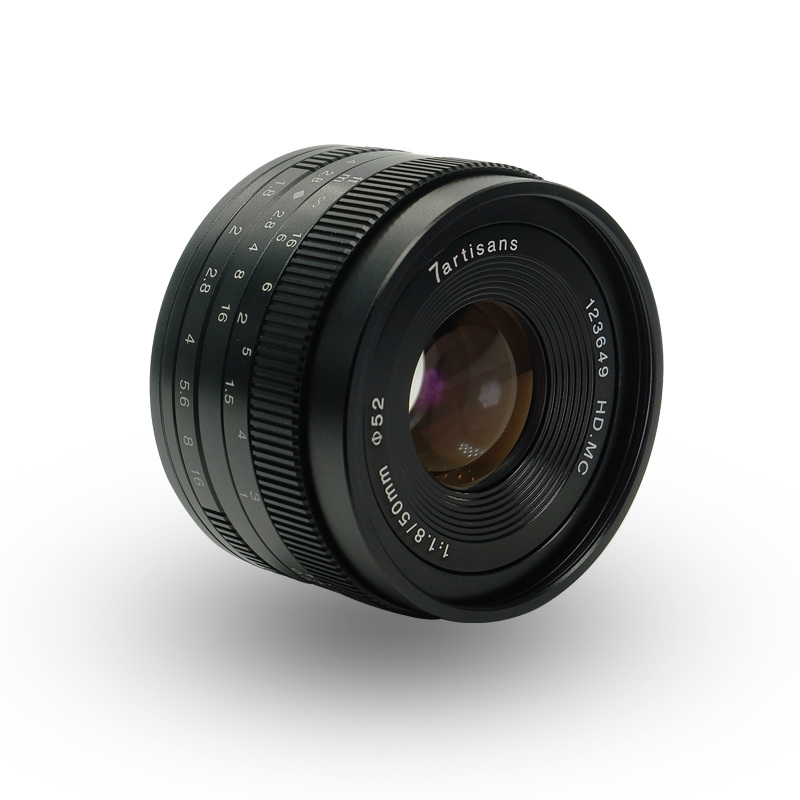7artisans 50mm F/1.8 schwarz für Fuji X-Mount