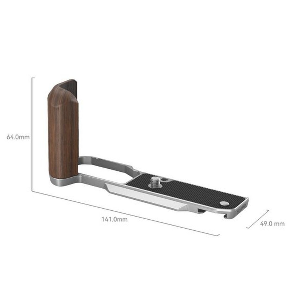 SmallRig 4803 L-förmiger Holzgriff für Nikon Z fc, silber