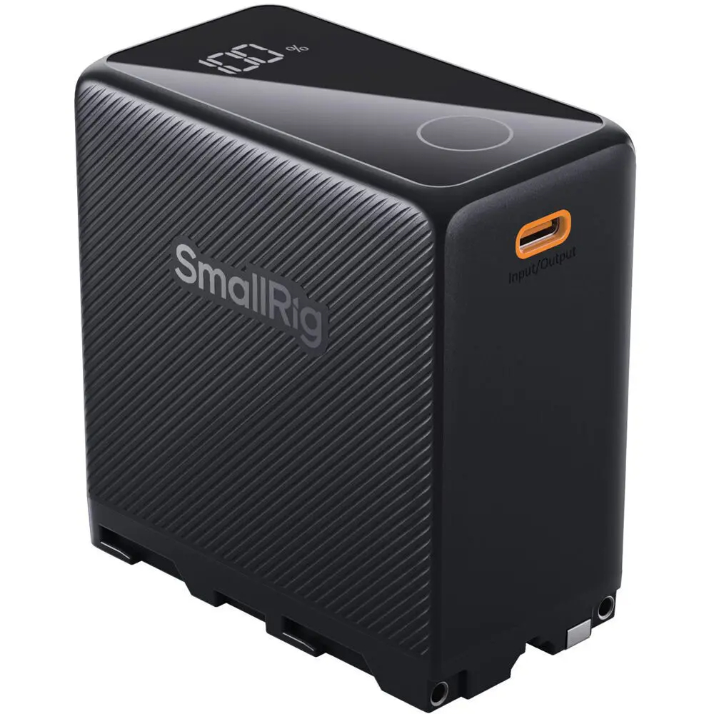 SmallRig 4469 NP-F970 USB-C wiederaufladbarer Kamera-Akku, schwarz