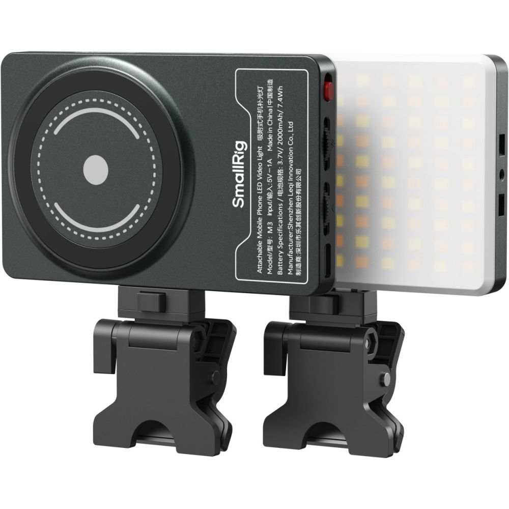 SmallRig 5503 M3 Ansteckbare LED-Videoleuchte für Mobiltelefone, Tintenblau