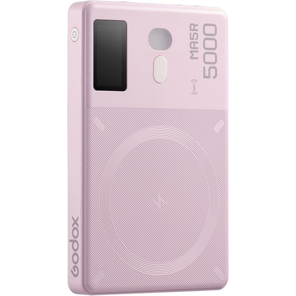 Godox MA5R Mobile Power Bank & RGB LED Licht rosa