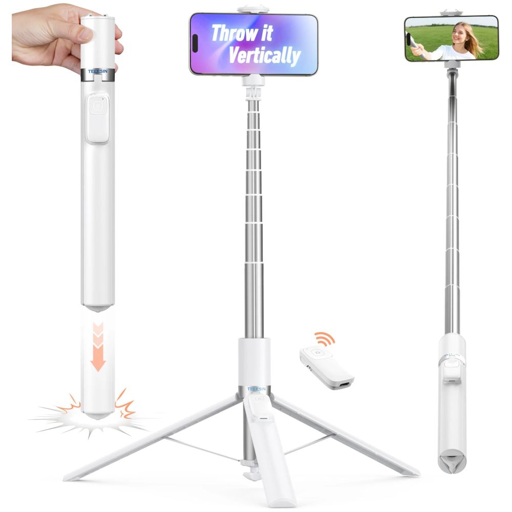 Telesin Auto-Open Selfie Stick 1,8 m mit Bluetooth-Fernbedienung