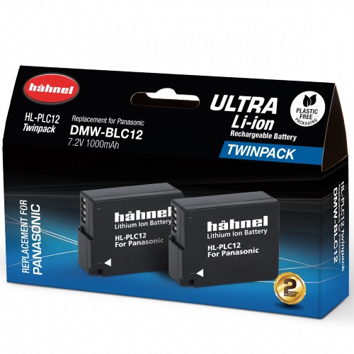 Hahnel HL-PLC12 Ultra - Panasonic DMW-BLC-12 Twin Pack