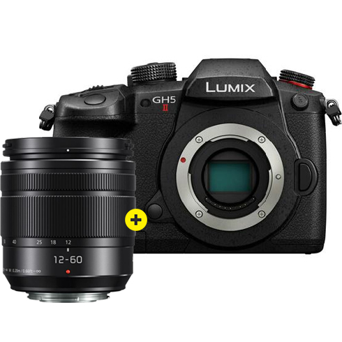 Panasonic Lumix DC-GH5M2E Gehäuse + MFT 12–60 mm ƒ/3,5–5,6 ASPH Power OIS Lumix G Vario