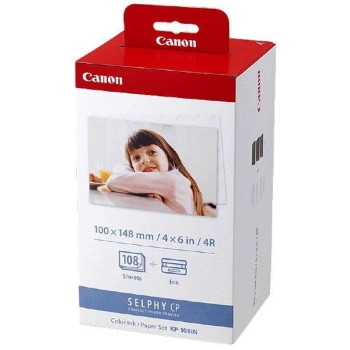 Canon KP-108iN Tinten- und Papiersatz 10x15cm 108 Abdrücke für Selphy CP-9xx und CP-8xx Druckers