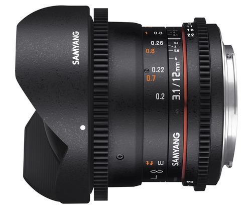Samyang 12mm T3.1 VDSLR ED AS NCS fisheye Sony E-mount