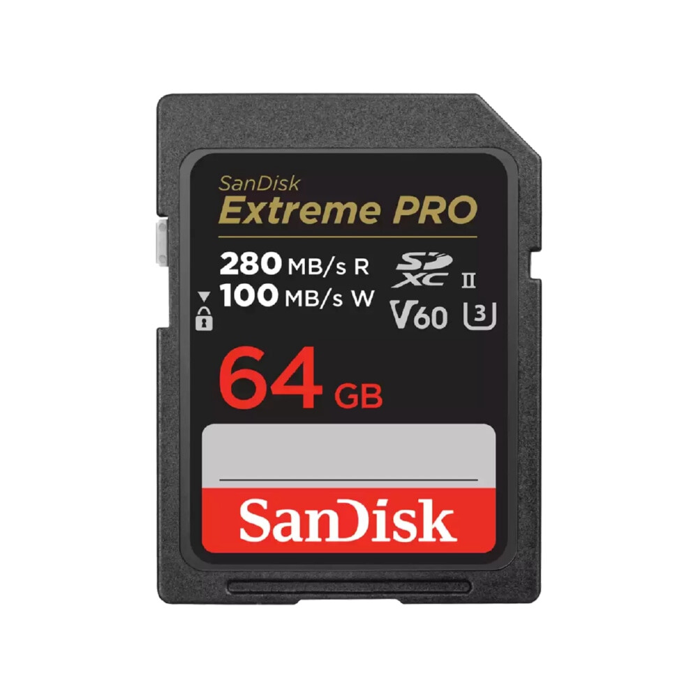 SanDisk Pro 64GB V60 UHS-II SD-Karte 280/100MB/s