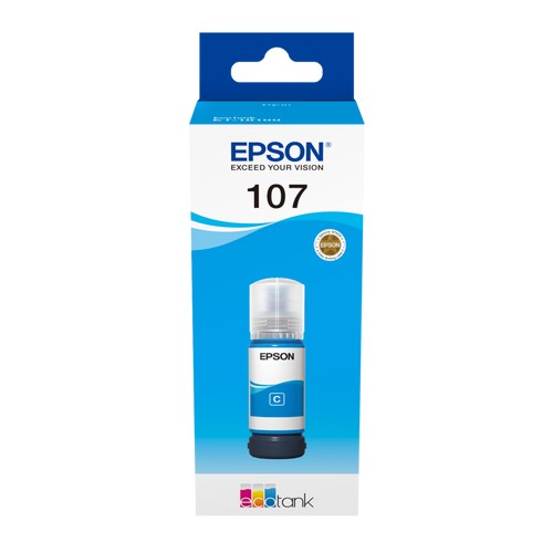 EPSON 107 EcoTank Cyan Tintenflasche