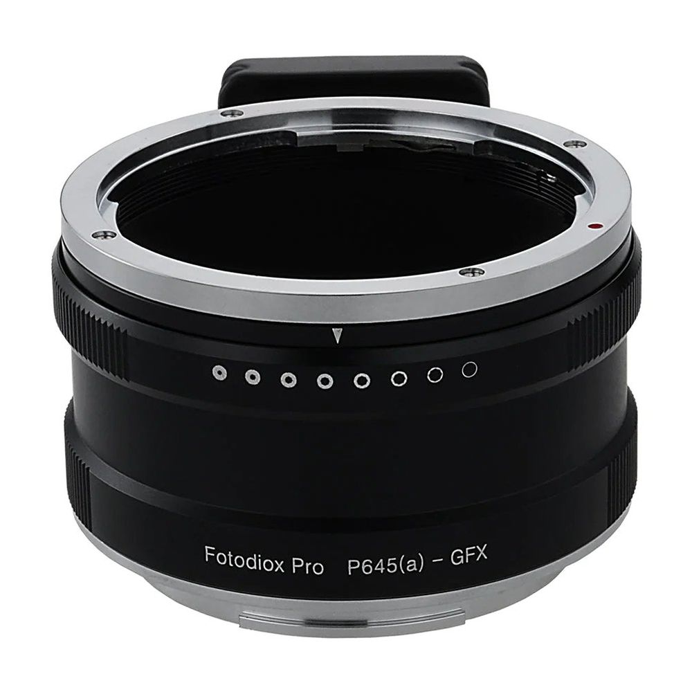 Fotodiox Pro Objektiv-Mount-Adapter, Pentax 645 (P645) Mount FA & DFA Autofokus-Objektive an Fujifilm G-Mount GFX Mirrorless (P645a-GFX-Pro)