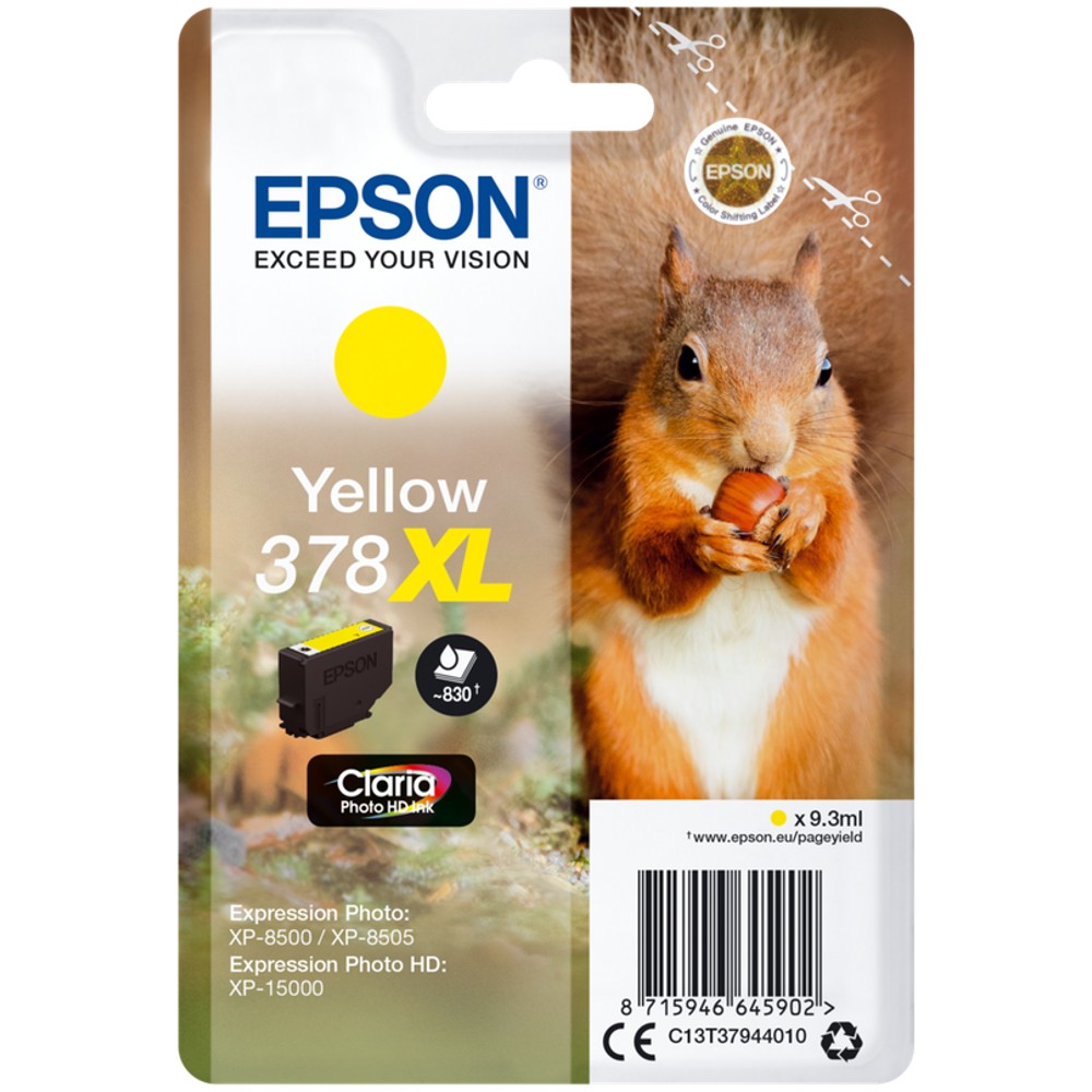 Epson 378XL Squirrel gelb