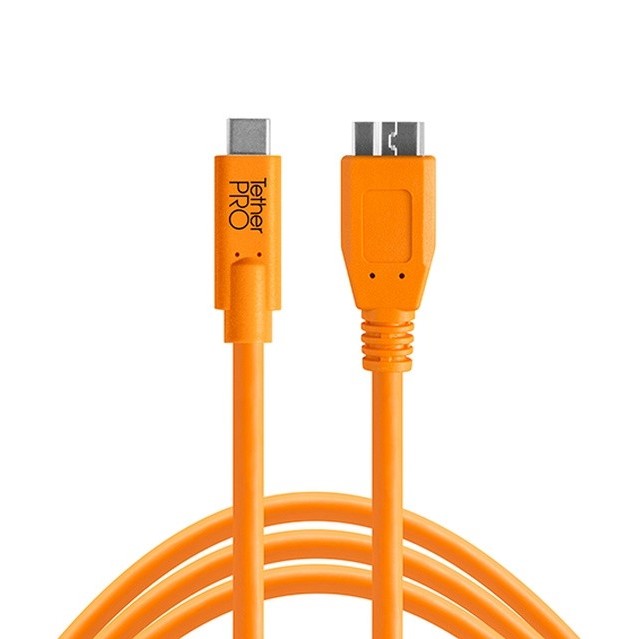 Tether Tools TetherPro USB-C zu 3.0 Micro-B 4,6m orange