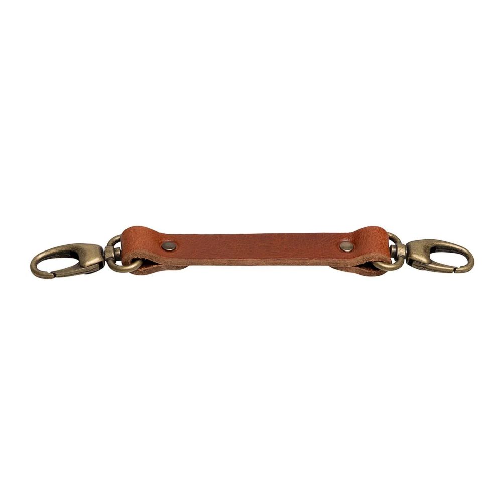Der Hantler Brustgurt Cognac / Messing, 22cm