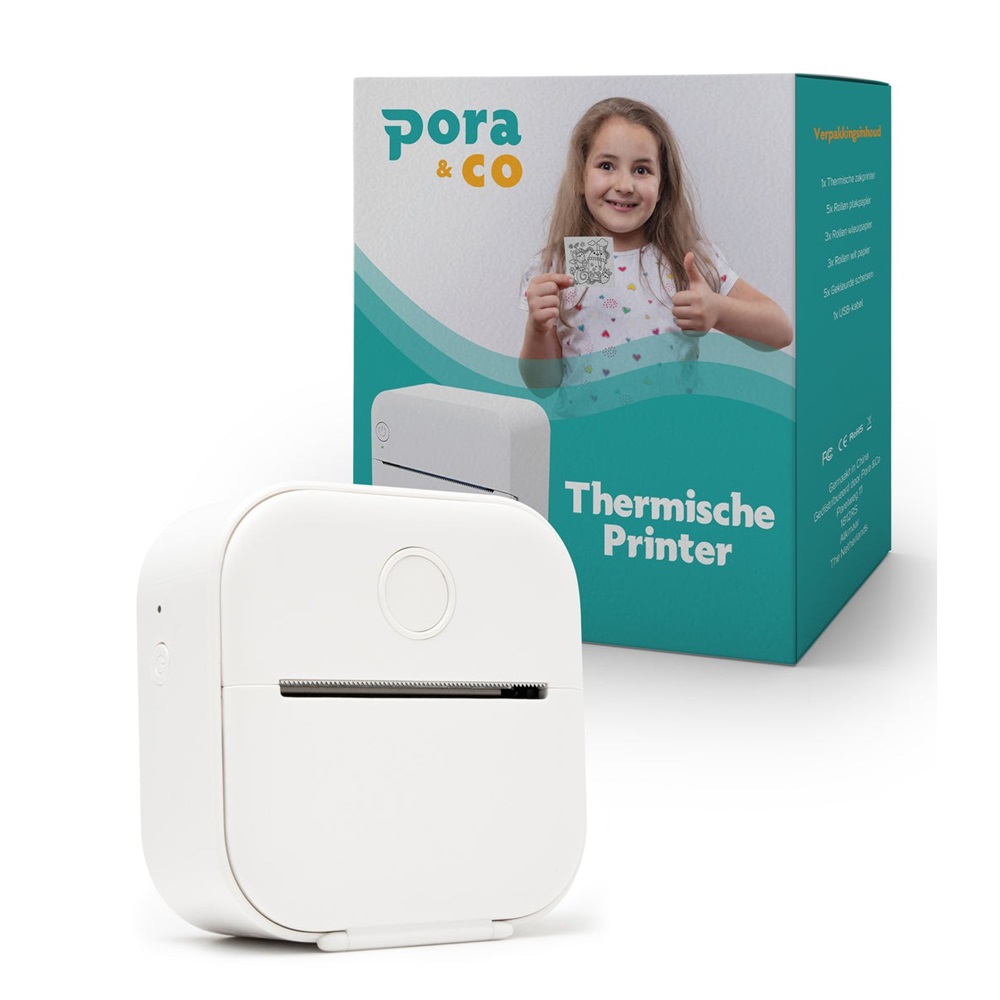 Pora&co Mini-Thermofotodrucker für Smartphone, hellgrün