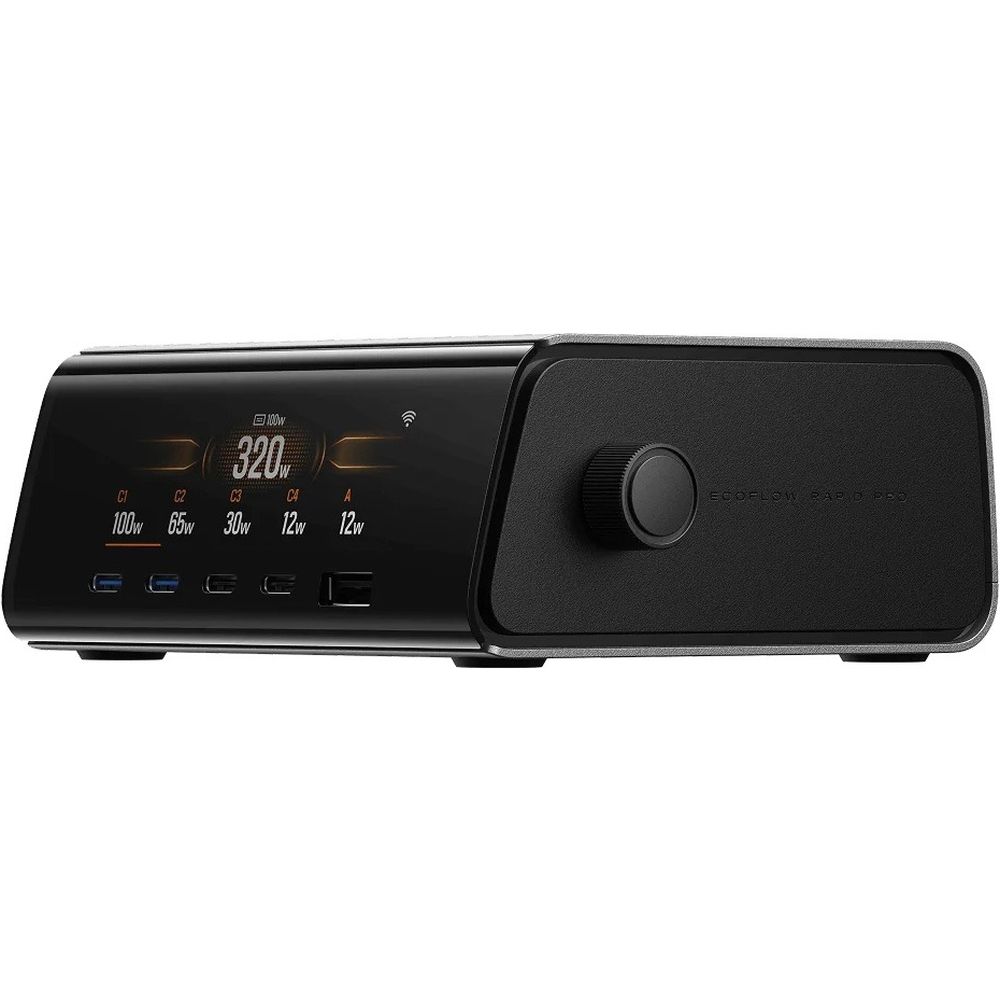 EcoFlow RAPID Pro Desktop-Ladegerät 320 W mit GaN (5 Anschlüsse)