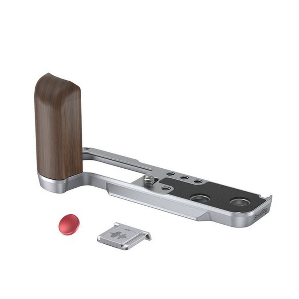 SmallRig 4804 L-förmiger Holzgriff für Fujifilm X100VI / X100V, silber