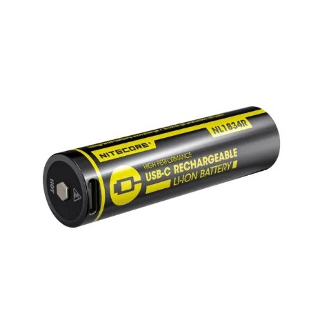 Nitecore 18650 NL1834R Li-Ion 3400mAh 3,6 Volt + USB-C-Anschluss