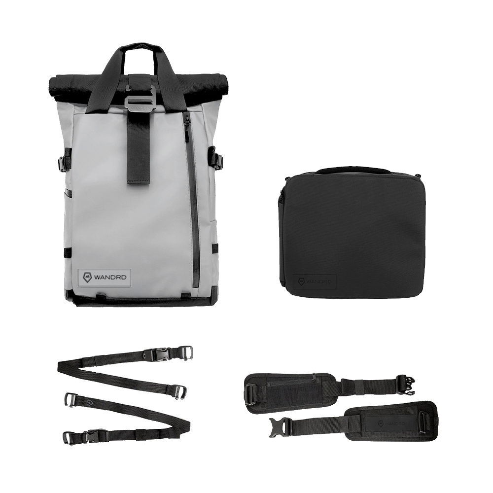 WANDRD THE PRVKE 31-Liter limitierte Auflage Grau Photo Bundle