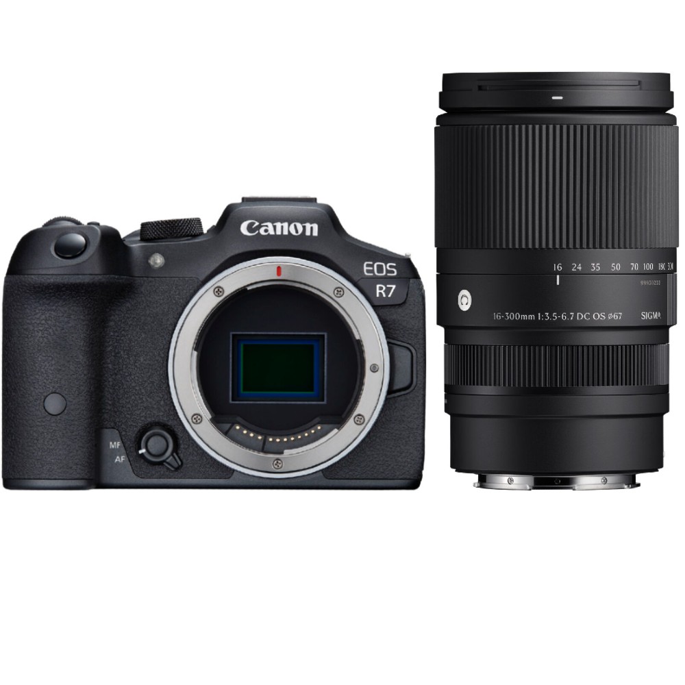 Canon EOS R7 Systemkamera + Sigma 16-300mm f/3.5-6.7 DC OS
