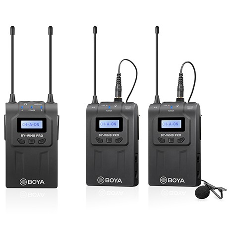 Boya BY-WM8 Pro-K2 UHF Kabelloses Mikrofon Set