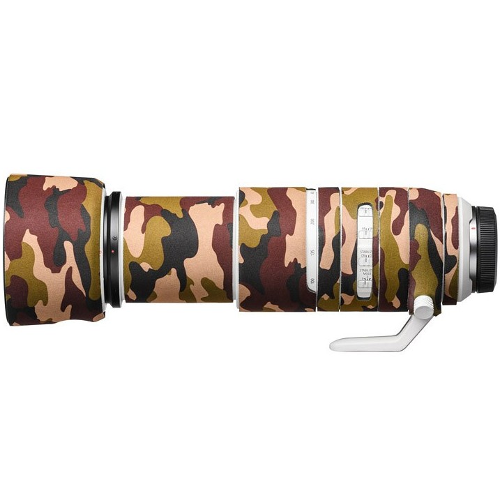 easyCover Lens Oak für Canon RF 100-500mm f/4.5-7.1L IS USM Braun Camouflage