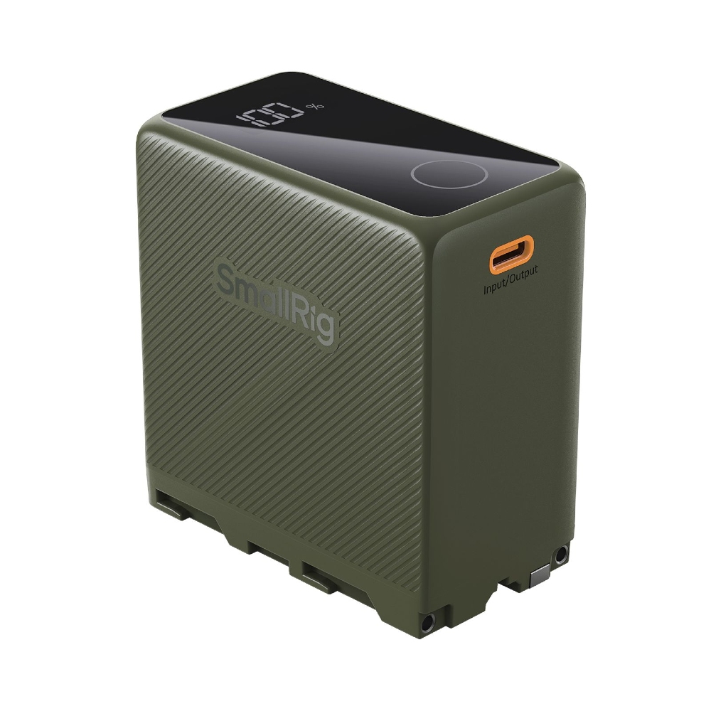 SmallRig 4577 NP-F970 USB-C wiederaufladbarer Kamera-Akku, grün