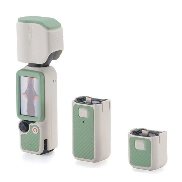 Tilta Silikon-Schutzhülle für DJI Osmo Pocket 4 Power Kit - Celadon-Weiß