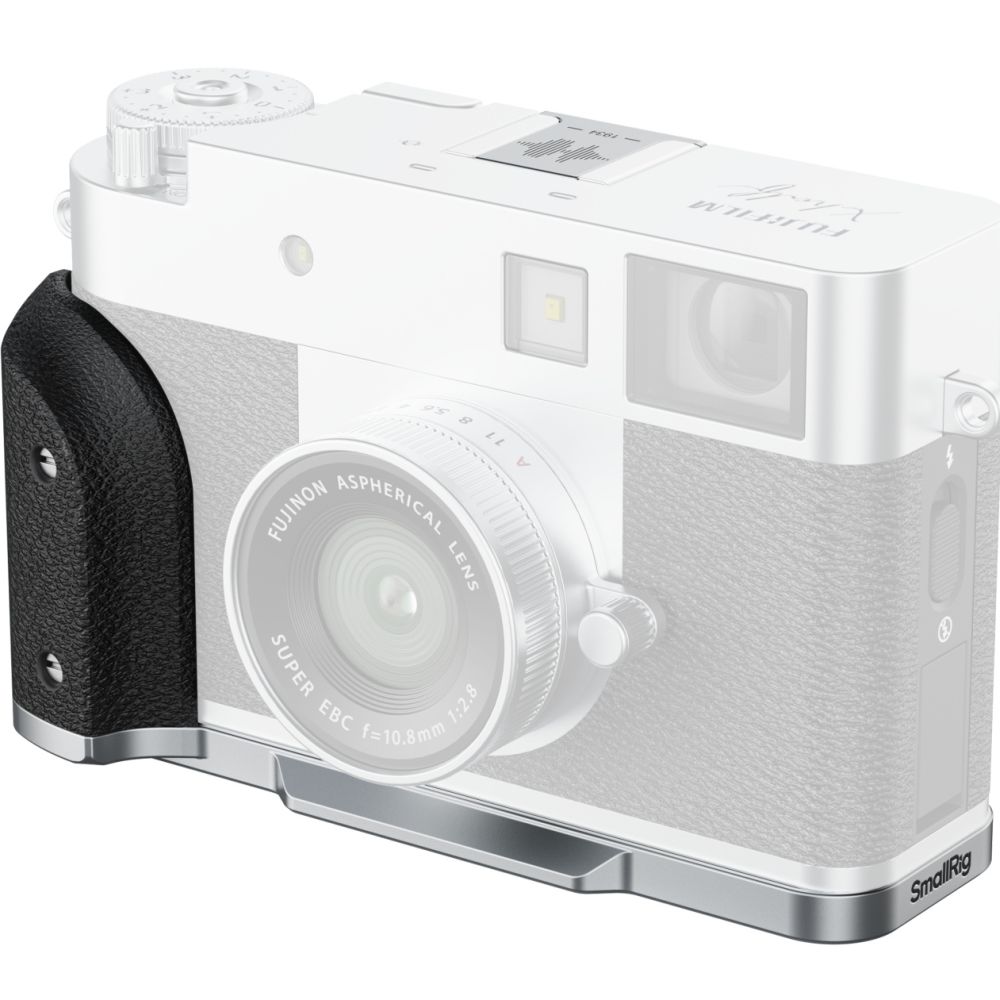 SmallRig 5216 L-förmige Montageplatte mit Silikongriff für FUJIFILM X halb, silber