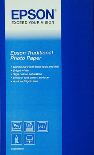 Epson S045052 Traditional Photo Silk A2 330G 25 vel